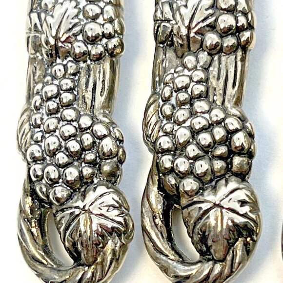 Four Stainless Steel Baby Spoons Grape & Leaf Design - Picture 11 of 12